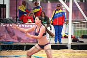 Deutsch: Beachhandball bei den Olympischen Jugendspielen 2018; Tag 5, 10. November 2018; Mädchen, Platzierungsrunde - Amerikanisch-Samoa-Venezuela 0:2 English: Beach handball at the 2018 Summer Youth Olympics at 11 October 2018 – Girls Consolation Round – American Samoa-Venezuela 0:2