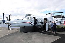 Denali fuselage mockup at 2022 NBAA-BACE. Beechcraft Denali mockup (10-20-2022).jpg