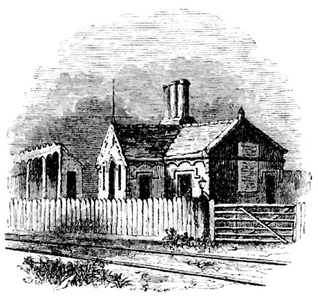 The station in 1840
