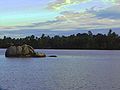 Bentota River in Dharga, Sri Lanka.