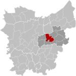 Berlare East-Flanders Belgium Map.svg