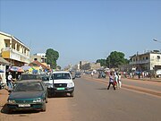 The road from the airport to the Parliament