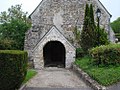 Blesmes - l'entrée de l'église Saint-Cyr.