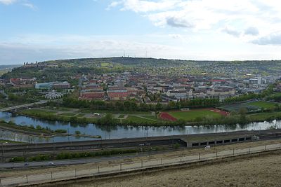 Blick vom Würzburger Stein auf Zellerau