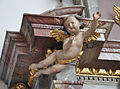 Rechter Seitenaltar, Detail. Putto