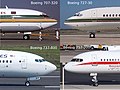 Le dessin du nez du 707 a été presque repris à l'identique.