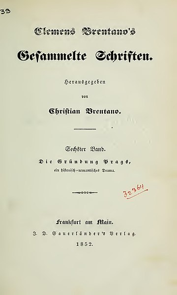 Die Gründung Prags (1852)