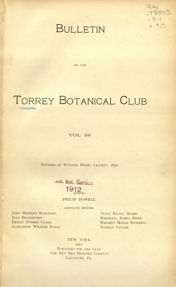 The Journal of the Torrey Botanical Society