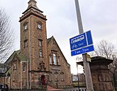Burgh Hall, Pollokshaws, Glasgow. Melihat dari Pollokshaws Road.jpg