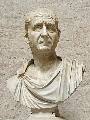 Buste van keizer Decius Trajanus