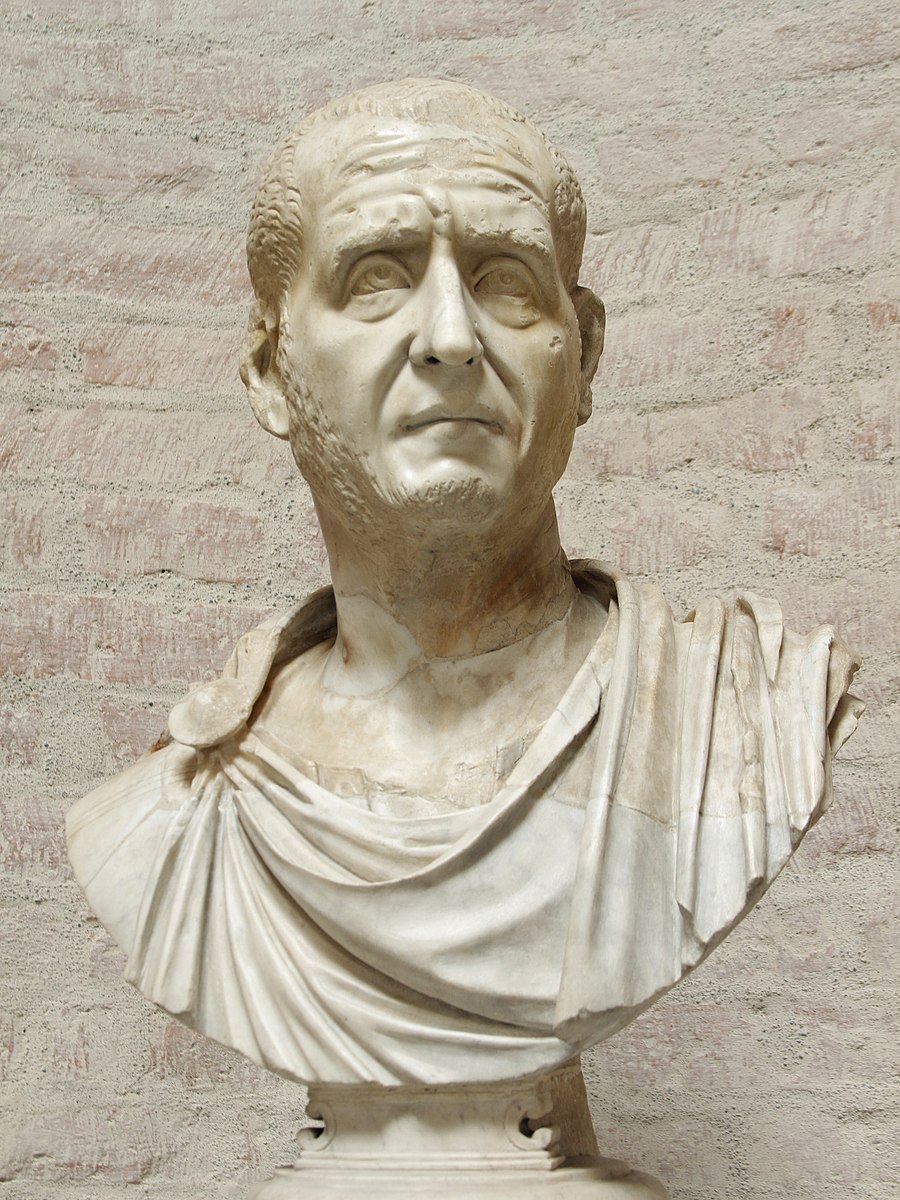 Bust of Decius, Capitoline Museums, Rome, Italy.