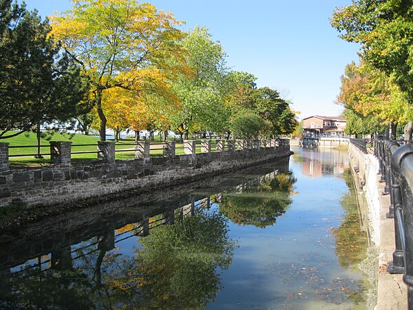 Bike paths by the Lachine Canal