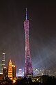 Canton tower in asian games opening ceremony