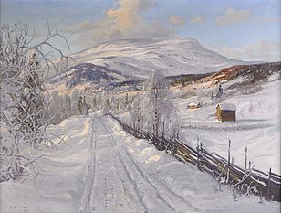 Carl Brandt: "Åreskutan, landscape",1921 (Sweden)