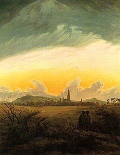 Neubrandenburg im Morgennebel, by Caspar David Friedrich