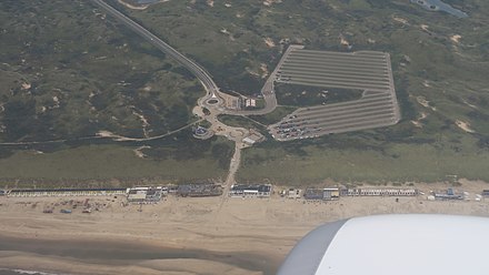 Aerial view of Castricum aan Zee