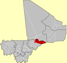 Douentzan piiri Malin kartalla.