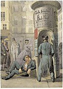 'Colonnes Rambuteau', Paris, c. 1860