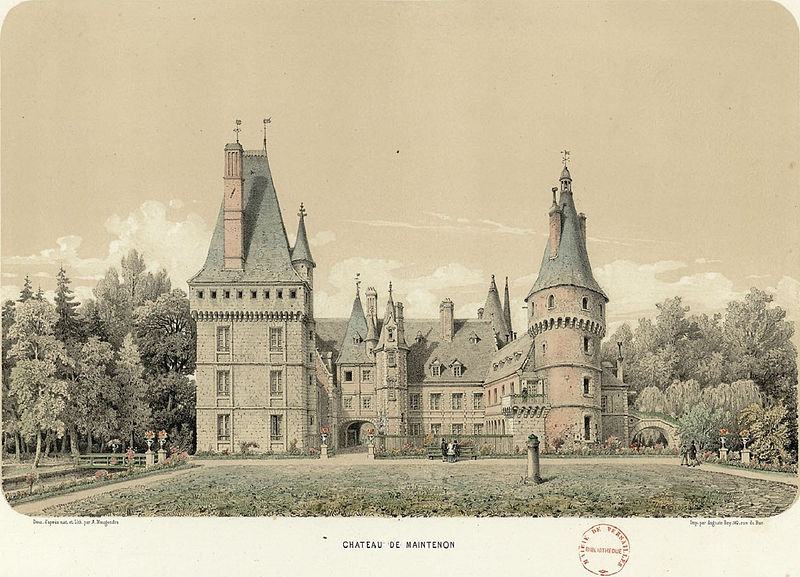 File:Chateau de Maintenon Lithograph Maugendre.jpg