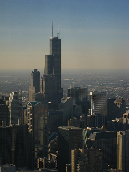 File:Chicago - View of Sears Tower Willis Tower from John Hancock Center.jpg
