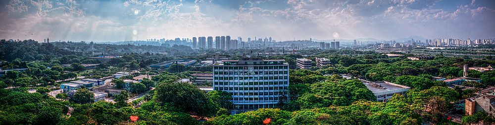 Panorama da Cidade Universitária de São Paulo.