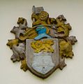 Coat of arms of the Colony of Singapore at the Old Bukit Timah Fire Station, Singapore - 20110427.jpg