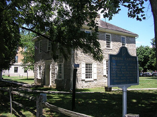 Old Capitol Building in downtown Corydon