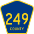 County Road 249 marker 