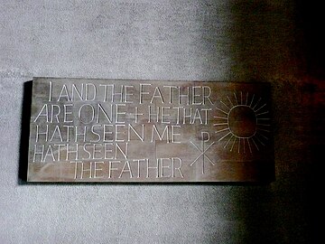 One of the Tablets of the Words in Coventry Cathedral Coventry Cathedral.jpg