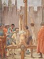 Der Apostel Petrus soll kopfüber gekreuzigt worden sein. Er sah sich als unwürdig, so wie Jesus zu sterben.