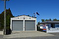 English: Volunteer Fire Service shed at Cust, New Zealand