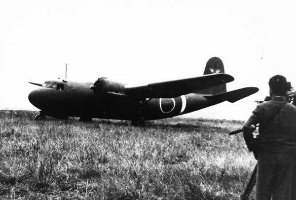 The captured ex-KNILM DC-5 in service with the Japanese Imperial Army Air Force