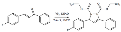 DEAD bei der Synthese von Pyrrazolin-Derivaten