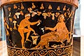 Darius Painter - RVAp 18-61 - Dionysos with satyrs and maenads - Greeks fighting Oscans - Berlin AS F 3264 - 13