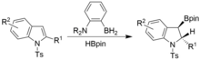 Deromatisation of N-tosyl indole by HBpin Deromatisation of N tosyl indole by HBpin.png