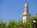 Detalle Monumento a las Cortes de Cádiz desde las Murallas de San Carlos.