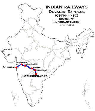 <span class="mw-page-title-main">Devagiri Express</span> Train in India