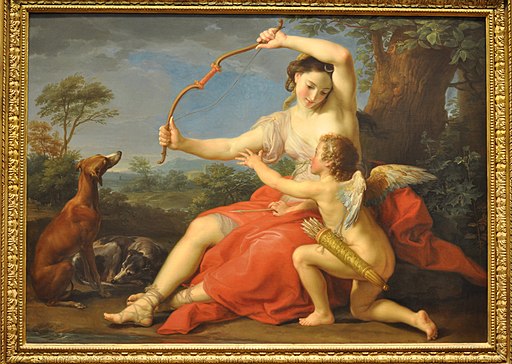 angle de cupidon avec l'amour de l'arc et de la flèche, vecteur d