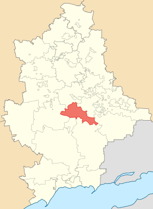 Городской округ Донецк, карта