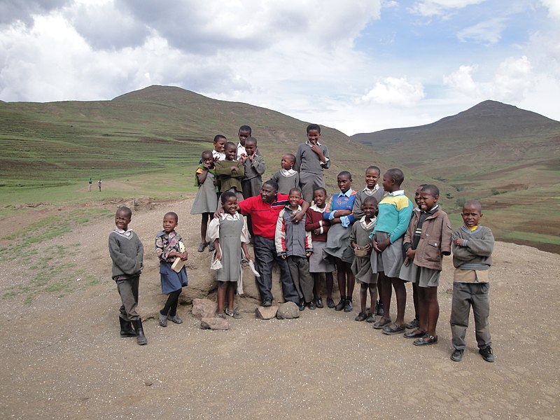 File:Dr. Buhendwa with village children (5285770621).jpg