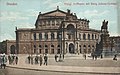 Dresden, Hoftheater (Semperoper), Postkarte um 1900, Verlag Hermann Poy, Dresden; 64076