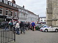 The Earl Mountbatten Hospice's Christmas 2011 fundraising event, in St Thomas Square, Newport, Isle of Wight.