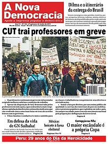 Exemplo de layout de jornal