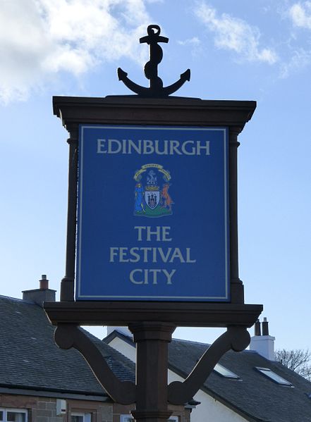 File:Edinburgh Festival City sign, Eastfield.JPG