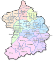 Map of Essen (boroughs and districts)