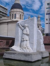 Fray Gorriti bendiciendo la Bandera