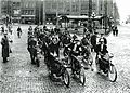 Motorcyclists in 1915.
