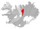 Ligging van Eyjafjarðarsveit