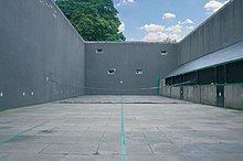 The Falkland Palace Royal Tennis Club in 2005 Falkland-Palace-tennis-court.jpg