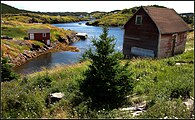 Huizen aan de rand van Moreton's Harbour